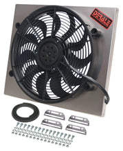 Load image into Gallery viewer, Derale 16821 Powerpack - High Output Single 17" Electric RAD Fan/Aluminum Shroud Kit