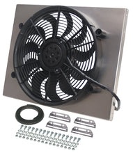 Load image into Gallery viewer, Derale 16822 Powerpack - High Output Single 17" Electric RAD Fan/Aluminum Shroud Kit