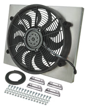 Load image into Gallery viewer, Derale 16823 Powerpack - High Output Single 17" Electric RAD Fan/Aluminum Shroud Kit