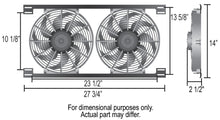 Load image into Gallery viewer, Derale 16824 Dual 12" Electric Tornado Fan Kit