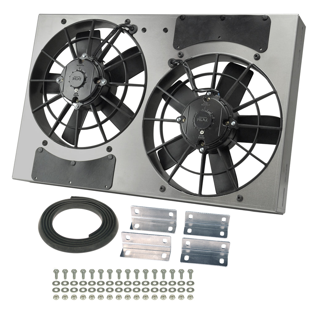 Derale 16831 Powerpack - High Output Dual 11" Electric RAD Fan/Aluminum Shroud Kit