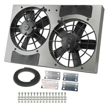 Load image into Gallery viewer, Derale 16831 Powerpack - High Output Dual 11" Electric RAD Fan/Aluminum Shroud Kit