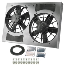 Load image into Gallery viewer, Derale 16833 Powerpack - High Output Dual 11" Electric RAD Fan/Aluminum Shroud Kit