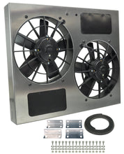 Load image into Gallery viewer, Derale 16835 Powerpack - High Output Dual 11" Electric RAD Fan/Aluminum Shroud Kit