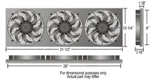 Load image into Gallery viewer, Derale 16839 Powerpack - High Output Triple 9" Electric RAD Fan/Aluminum Shroud Kit for Select Jeep Cherokee