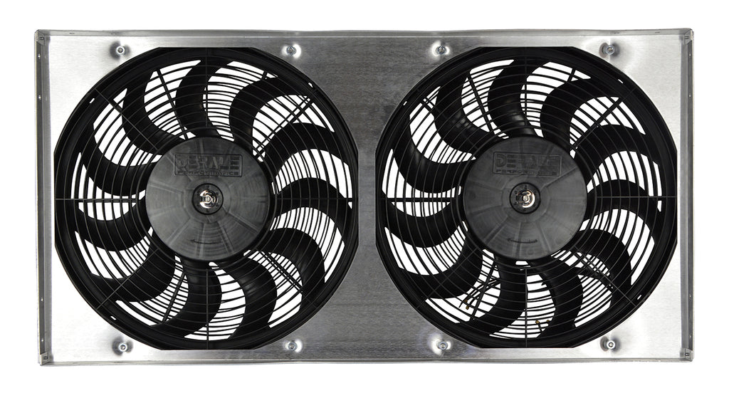 Derale 16843 Powerpack - High Output Dual 17" Electric RAD Fan/Aluminum Shroud Kit