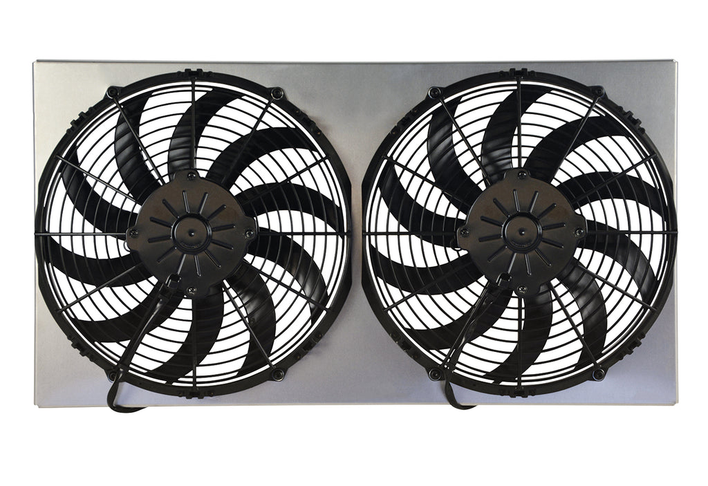 Derale 16850 Powerpack - High Output Dual 12" Electric RAD Fan/Aluminum Shroud Kit