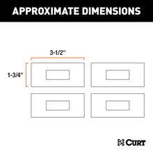 Load image into Gallery viewer, CURT 16900 5th Wheel Rail Sound Dampening Pads
