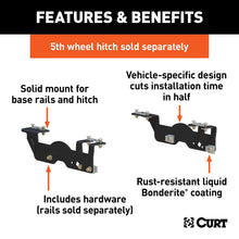 Load image into Gallery viewer, CURT 16911 Custom 5th Wheel Brackets, Select Ford F-150