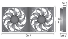 Load image into Gallery viewer, Derale 16928 High Output Dual 12" Electric RAD Fan/Plastic Shroud Kit
