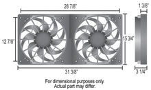 Load image into Gallery viewer, Derale 16934 High Output Dual 12" Electric RAD Fan/Plastic Shroud Kit