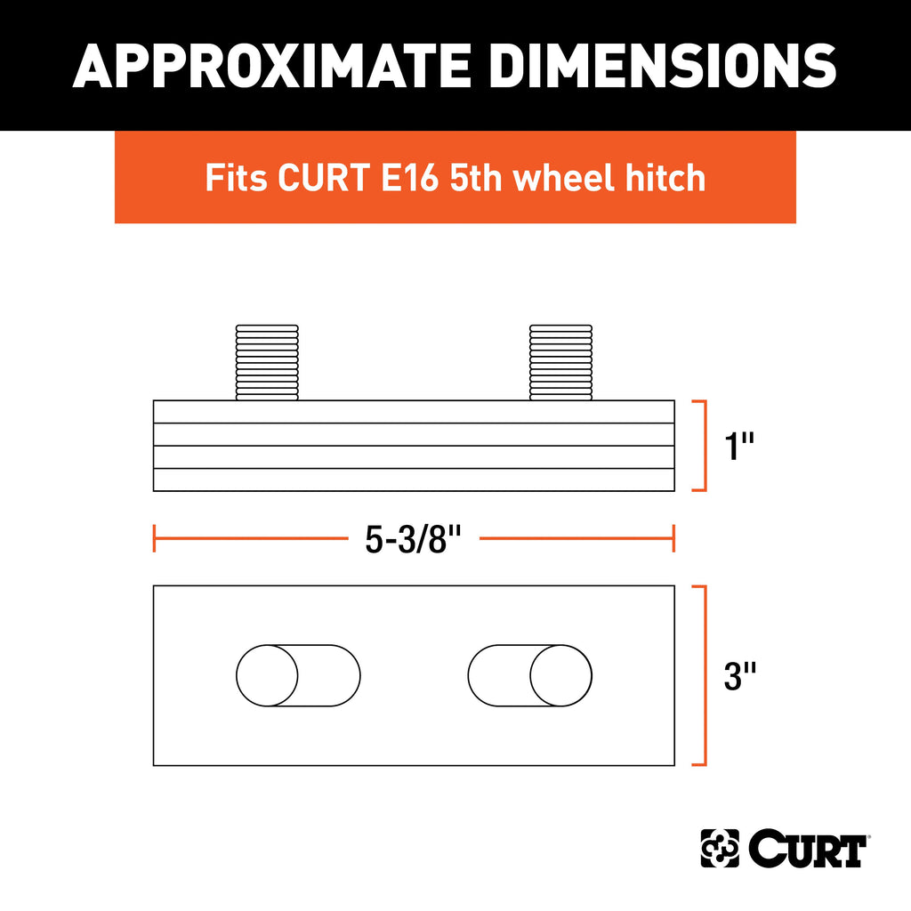 CURT 16991 E16 5th Wheel Wedge Kit
