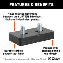 Load image into Gallery viewer, CURT 16991 E16 5th Wheel Wedge Kit