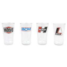 Load image into Gallery viewer, 16Oz-Glasses-Assortment-WLogo-4Pk