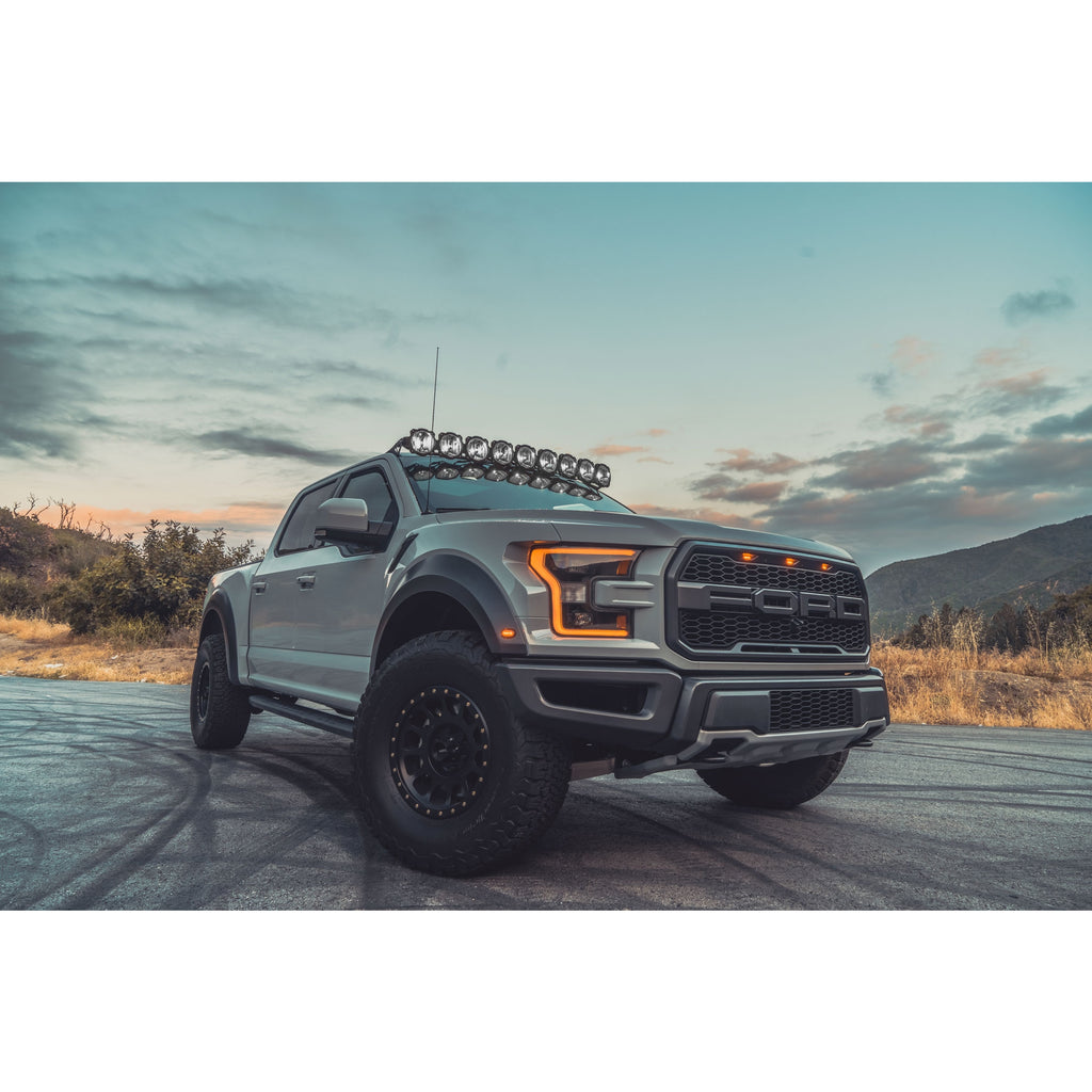 17-18-Ford-Raptor-57In.-Pro6-Gravity-Led-9-Light-180W-Combo-Beam-Overhead-Light-Bar-Sys