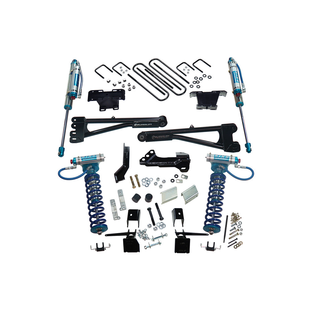 17-19-Ford-F-250-Sd-4Wd-4In-King-Rad.-Arm-Lift-Kit-WKing-Fr-Coils--Rear-Reservoir-Shocks