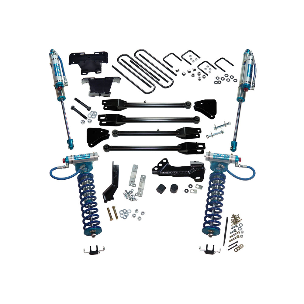 17-19-Ford-F-250-Sd-4Wd-4In-Lift-Kit-W4-Link-King-Front-CoiloversRear-Reservoir-Shocks