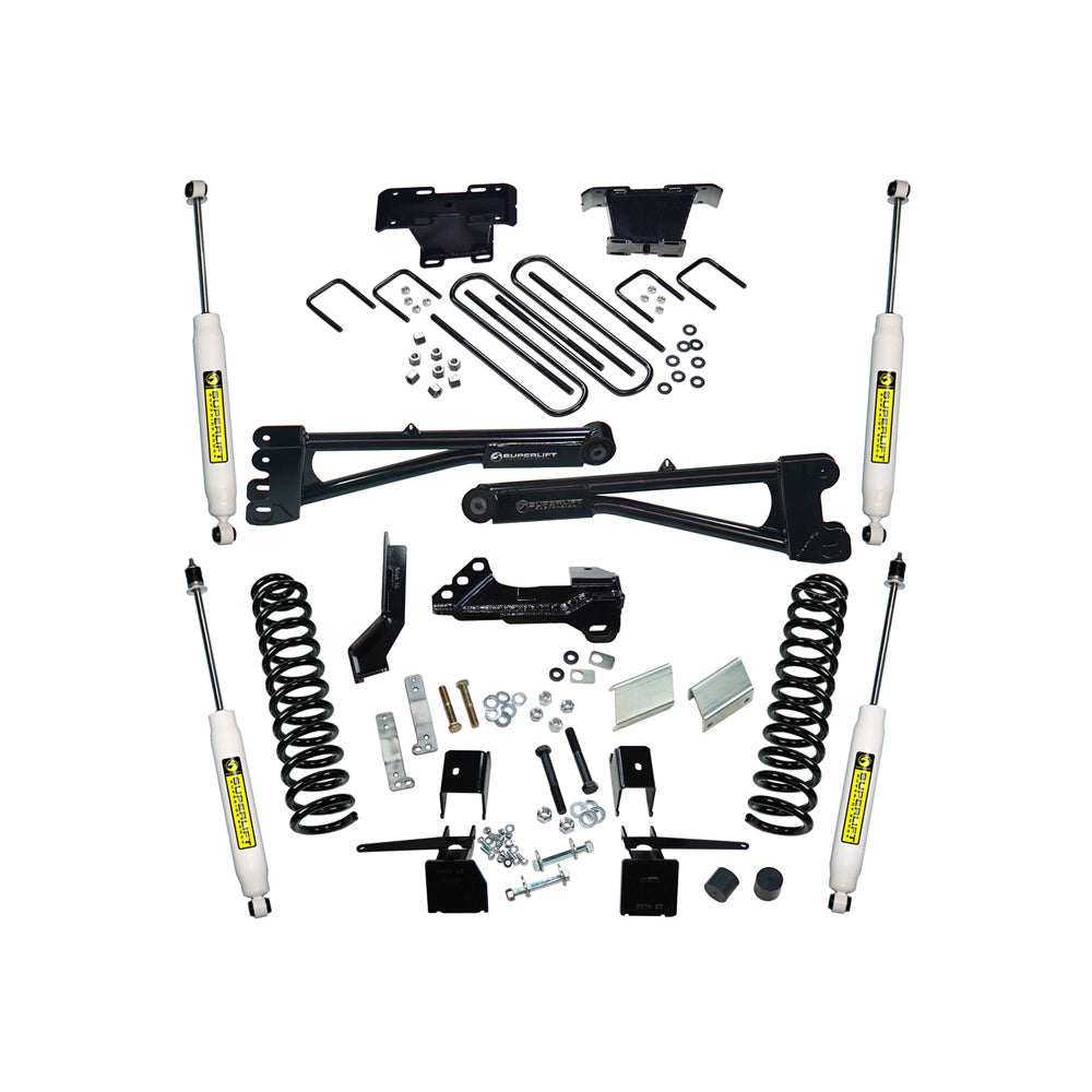 17-19-Ford-F-250F-350-Superduty-4Wd-(Diesel)-4In-Radius-Arm-Lift-Kit-W--Shocks