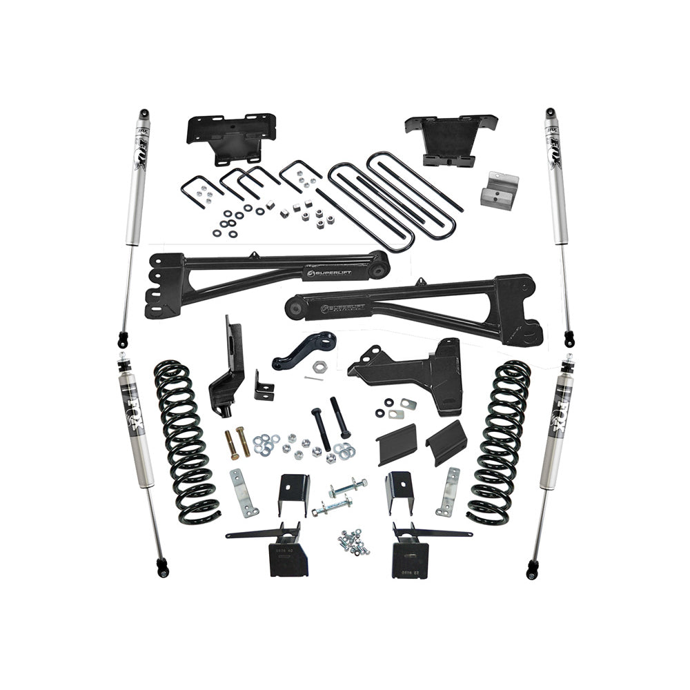 17-20-Ford-F-250F-350-Superduty-4Wd-Diesel-6In-Radius-Arm-Lift-Kit-W-Fox-2.0-Shocks