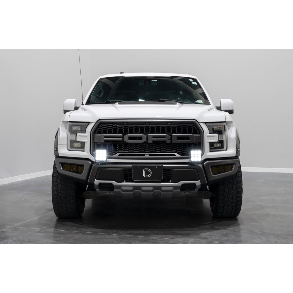 17-20-Ford-Raptor-Ss5-Bumper-Led-Pod-Light-Kit---Yellow-Pro-Combo