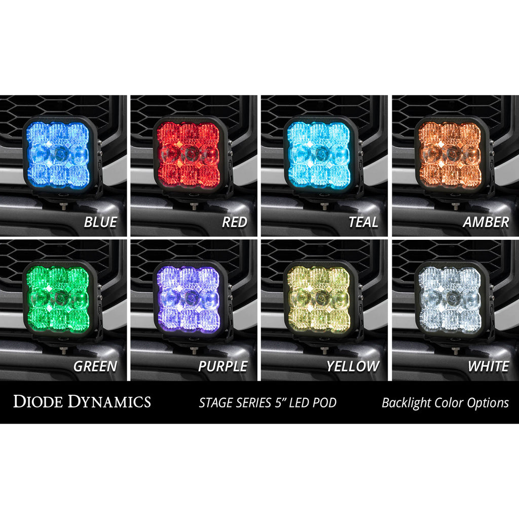 17-20-Ford-Raptor-Ss5-Bumper-Led-Pod-Light-Kit---Yellow-Pro-Combo
