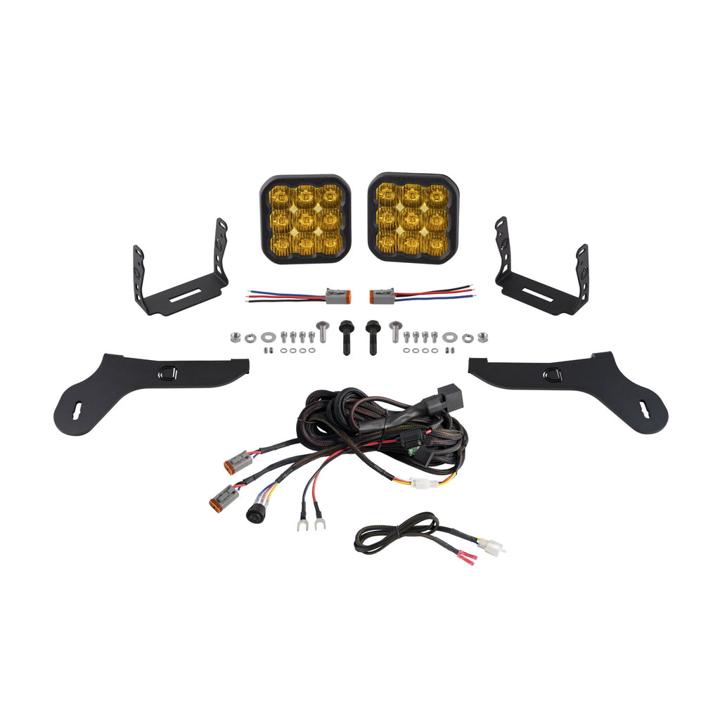 17-20-Ford-Raptor-Ss5-Bumper-Led-Pod-Light-Kit---Yellow-Pro-Driving