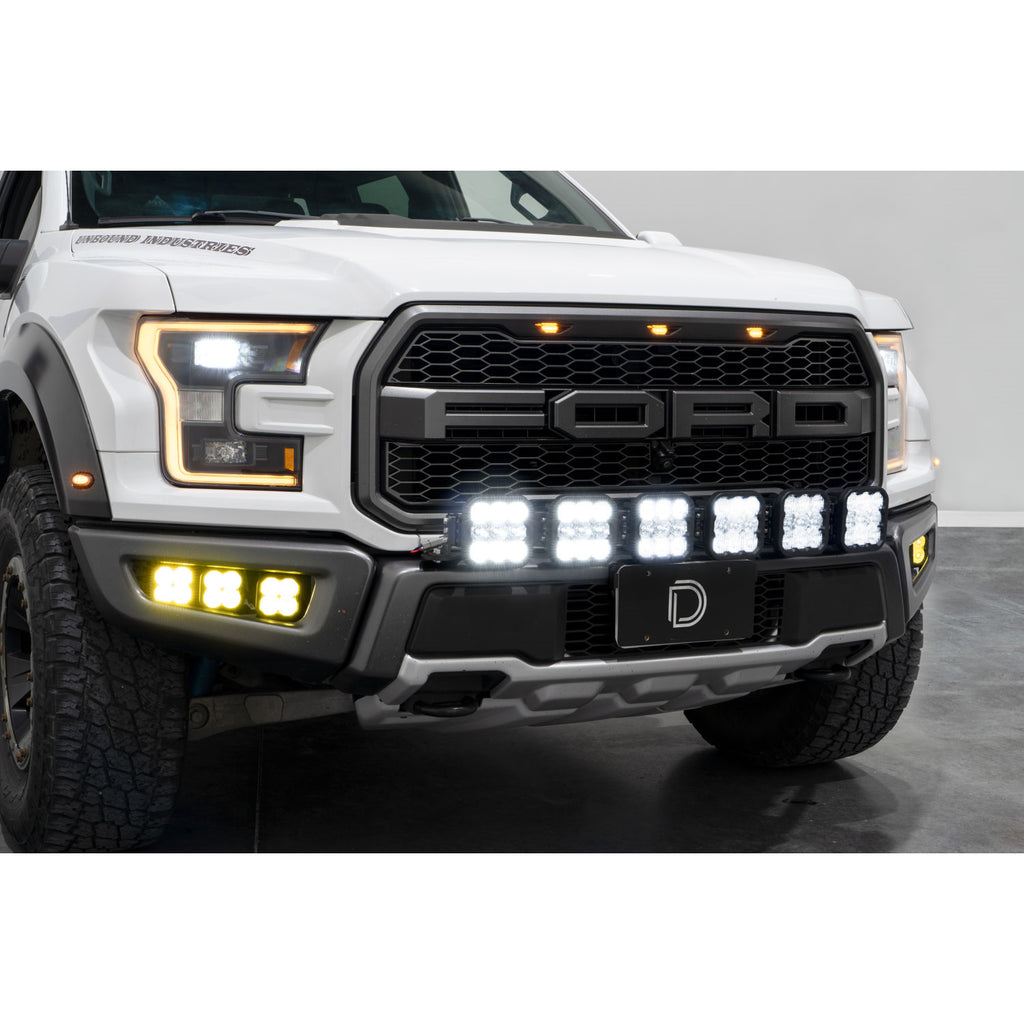 17-20-Ford-Raptor-Ss5-Grille-Crosslink-Lightbar-Kit---Pro-White-Combo