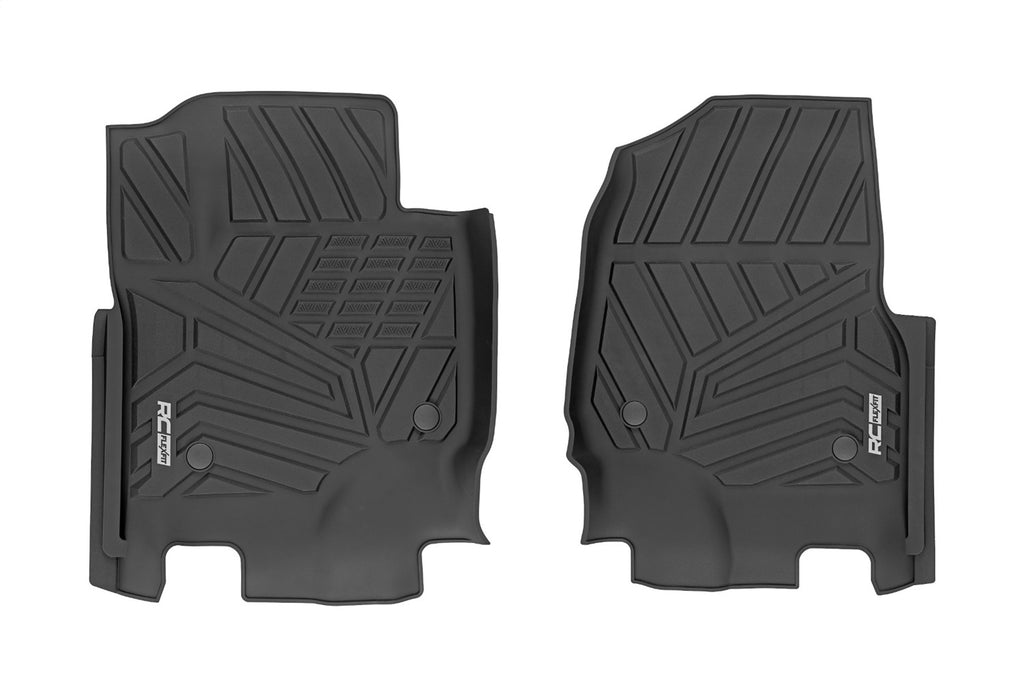 Rough Country FF-5171 Flex-Fit Floor Mats for Select Ford F-250 Super Duty, Ford F-350 Super Duty