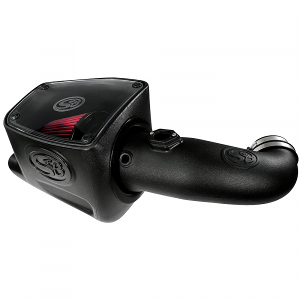 ~(17-Lbs.-25X16x15)~-Cold-Air-Intake-For-08-10-Ford-F250-F350-V8-6.4L-Powerstroke-Cotton-Cleanable-Red-S-B