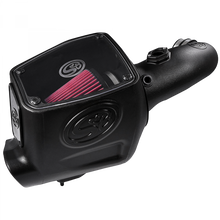Load image into Gallery viewer, ~(17-Lbs.-25X16x15)~-Cold-Air-Intake-For-08-10-Ford-F250-F350-V8-6.4L-Powerstroke-Cotton-Cleanable-Red-S-B