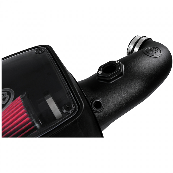 ~(17-Lbs.-25X16x15)~-Cold-Air-Intake-For-08-10-Ford-F250-F350-V8-6.4L-Powerstroke-Cotton-Cleanable-Red-S-B