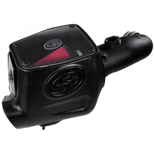 Load image into Gallery viewer, ~(17-Lbs.-25X16x15)~-Cold-Air-Intake-For-08-10-Ford-F250-F350-V8-6.4L-Powerstroke-Cotton-Cleanable-Red-S-B