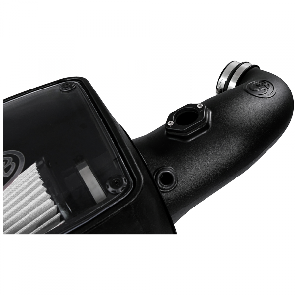 ~(17-Lbs.-25X16x15)~-Cold-Air-Intake-For-08-10-Ford-F250-F350-V8-6.4L-Powerstroke-Dry-Extendable-White-S-B