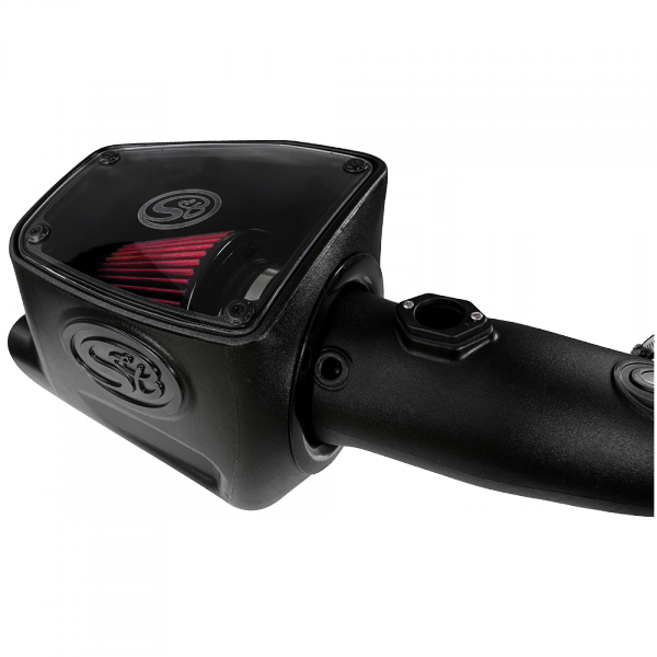 ~(17-Lbs.-25X16x15)~-Cold-Air-Intake-For-08-10-Ford-F250-F350-V8-6.4L-Powerstroke-Cotton-Cleanable-Red-S-B