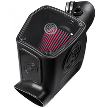 Load image into Gallery viewer, ~(17-Lbs.-25X16x15)~-Cold-Air-Intake-For-08-10-Ford-F250-F350-V8-6.4L-Powerstroke-Cotton-Cleanable-Red-S-B