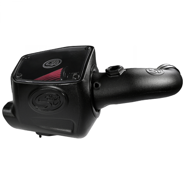 ~(17-Lbs.-25X16x15)~-Cold-Air-Intake-For-08-10-Ford-F250-F350-V8-6.4L-Powerstroke-Cotton-Cleanable-Red-S-B