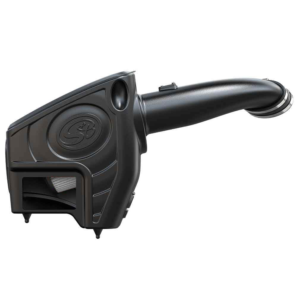 ~(17-Lbs.-25X16x15)~-Cold-Air-Intake-For-11-16-Ford-F250-F350-V8-6.7L-Powerstroke-Dry-Extendable-White-S-B