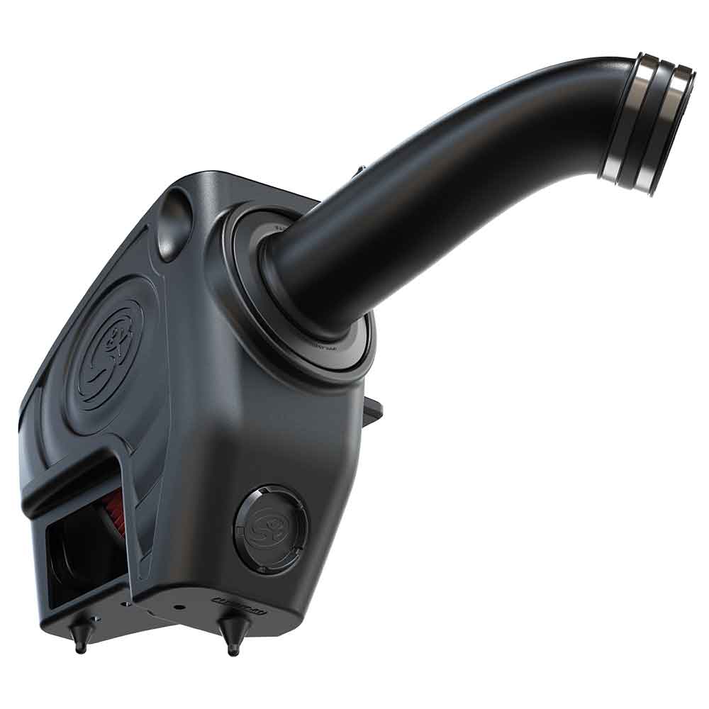 ~(17-Lbs.-25X16x15)~-Cold-Air-Intake-For-11-16-Ford-F250-F350-V8-6.7L-Powerstroke-Dry-Extendable-White-S-B