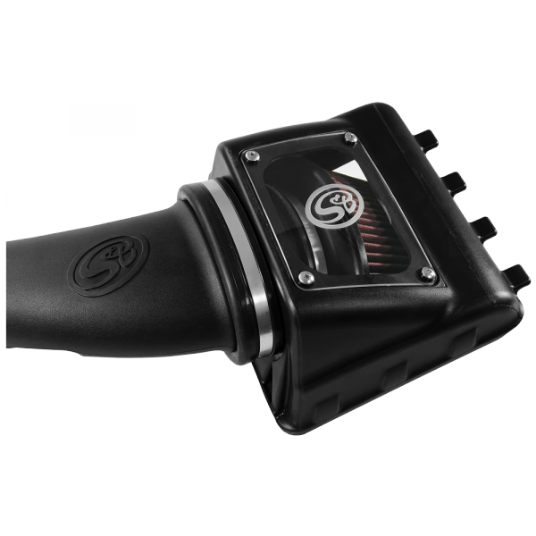 ~(17-Lbs.-26X17x15)~-Cold-Air-Intake-For-11-16-Ford-F250-F350-V8-6.2L-Oiled-Cotton-Cleanable-Red-S-B