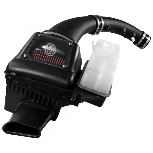 ~(17-Lbs.-26X17x15)~-Cold-Air-Intake-For-11-16-Ford-F250-F350-V8-6.2L-Oiled-Cotton-Cleanable-Red-S-B