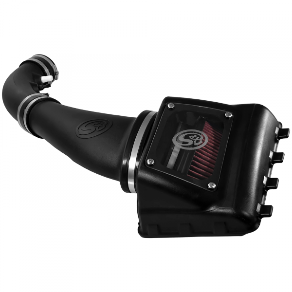 ~(17-Lbs.-26X17x15)~-Cold-Air-Intake-For-11-16-Ford-F250-F350-V8-6.2L-Oiled-Cotton-Cleanable-Red-S-B