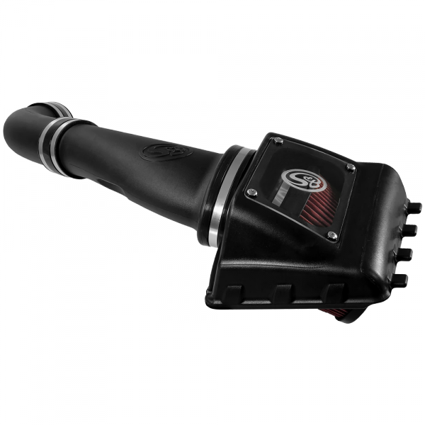 ~(17-Lbs.-26X17x15)~-Cold-Air-Intake-For-11-16-Ford-F250-F350-V8-6.2L-Oiled-Cotton-Cleanable-Red-S-B