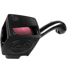 Load image into Gallery viewer, ~(17-Lbs.-26X17x15)~-Cold-Air-Intake-For-16-19-Silverado-Sierra-2500-3500-6.0L-Cotton-Cleanable-Red-S-B