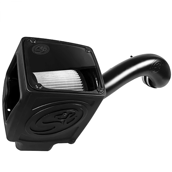~(17-Lbs.-26X17x15)~-Cold-Air-Intake-For-16-19-Silverado-Sierra-2500-3500-6.0L-Dry-Extendable-White-S-B