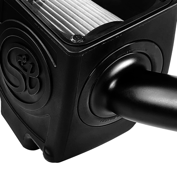 ~(17-Lbs.-26X17x15)~-Cold-Air-Intake-For-16-19-Silverado-Sierra-2500-3500-6.0L-Dry-Extendable-White-S-B
