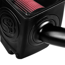 Load image into Gallery viewer, ~(17-Lbs.-26X17x15)~-Cold-Air-Intake-For-16-19-Silverado-Sierra-2500-3500-6.0L-Cotton-Cleanable-Red-S-B
