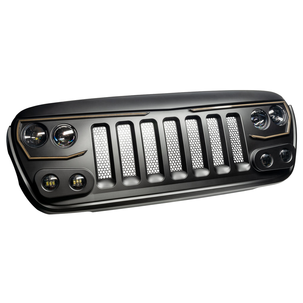 ~(17-Lbs.-50X19x8)~-Oracle-Lighting-Vector-Series-Full-Led-Grill---Jeep-Wrangler-JlJt