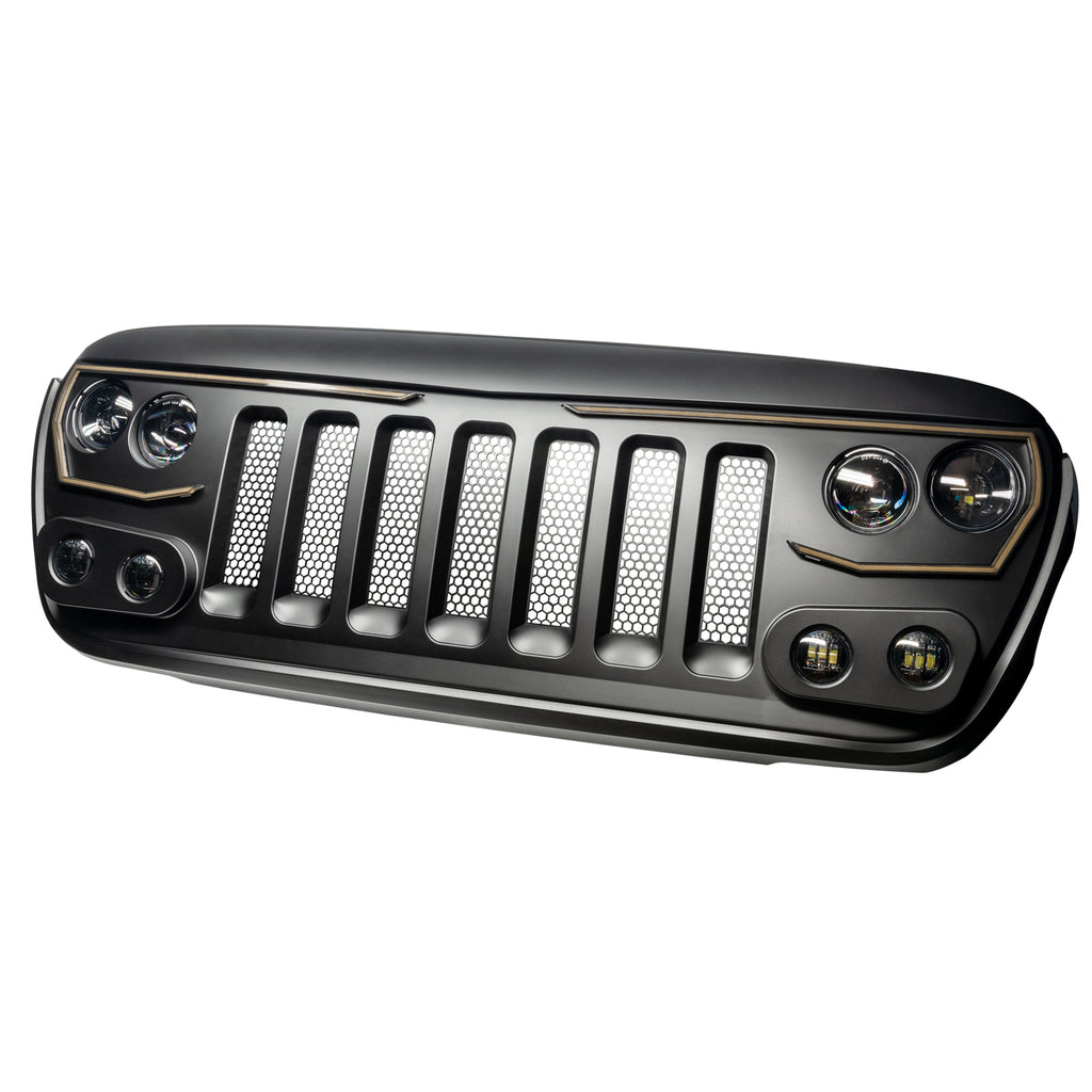 ~(17-Lbs.-50X19x8)~-Oracle-Lighting-Vector-Series-Full-Led-Grill---Jeep-Wrangler-JlJt