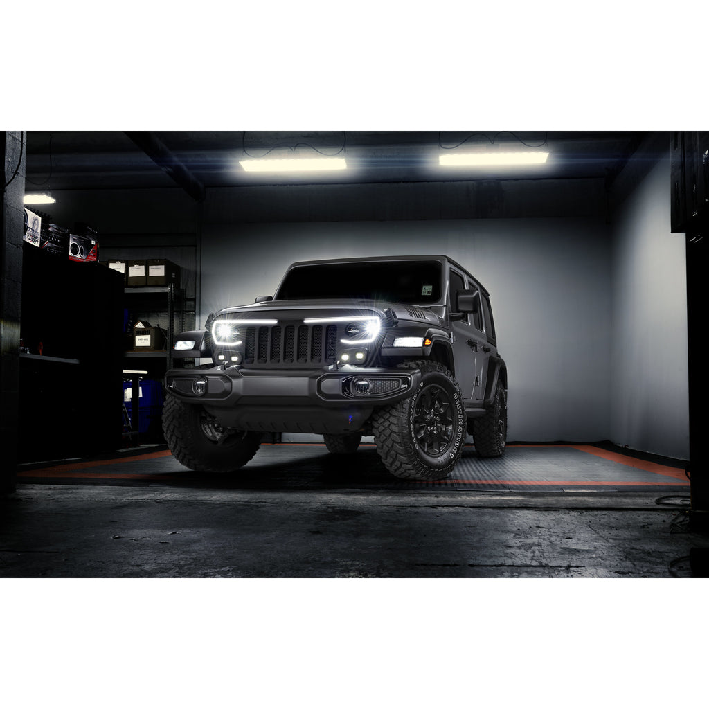 ~(17-Lbs.-50X19x8)~-Oracle-Lighting-Vector-Series-Full-Led-Grill---Jeep-Wrangler-JlJt