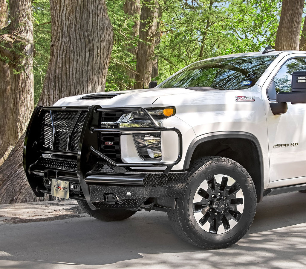 Frontier Truck Gear 170-22-0007 Commercial Front Bumper Replacement for Select Chevrolet Silverado HD, Chevrolet Silverado HD
